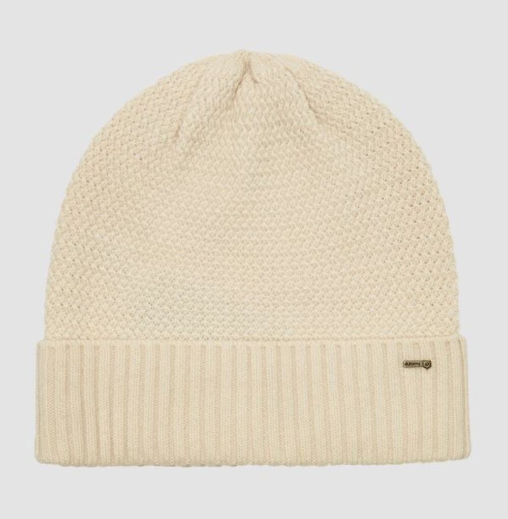 Dubarry Thorman Beanie Cream Basketweave Womens Winter Hat